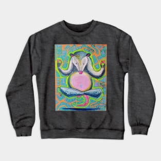 Mindful opossum Crewneck Sweatshirt